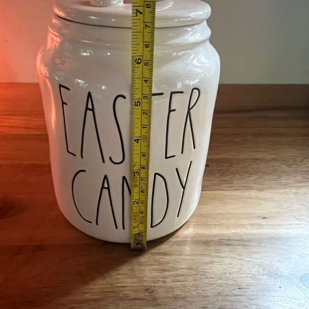 Rae Dunn White Easter Candy Jar